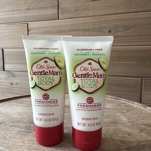 OLD SPICE GENTLE MAN'S TOTAL BODY CUCUMBER CREAM FROM PIT TOE & DOWN BELOW 3oz